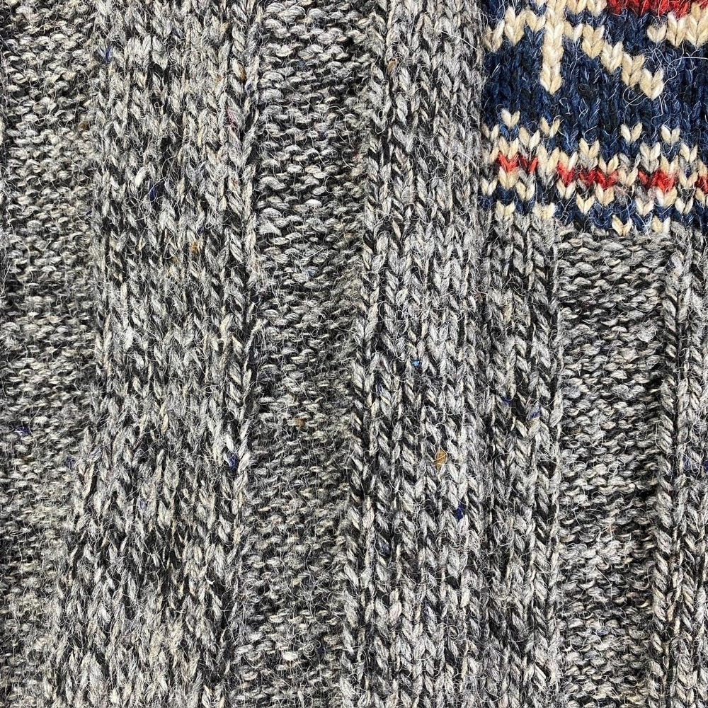 Vintage 90s St. John's Bay Sweater Size XL Navy Blue Fair Isle Knit Pullover - Picture 4 of 5